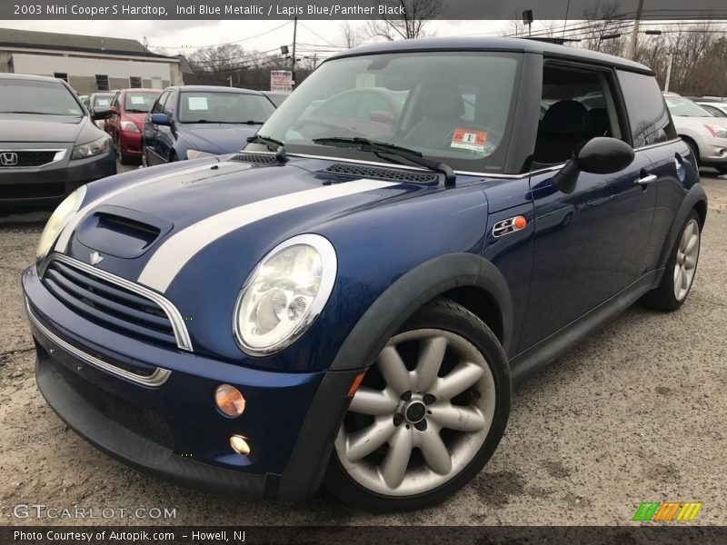 Indi Blue Metallic / Lapis Blue/Panther Black 2003 Mini Cooper S Hardtop