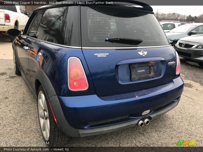 Indi Blue Metallic / Lapis Blue/Panther Black 2003 Mini Cooper S Hardtop