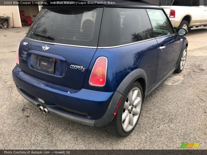 Indi Blue Metallic / Lapis Blue/Panther Black 2003 Mini Cooper S Hardtop