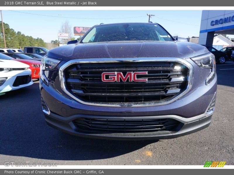 Blue Steel Metallic / ­Jet Black 2018 GMC Terrain SLE