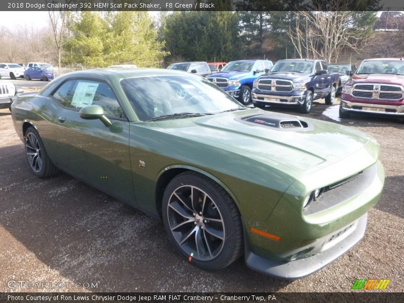 F8 Green / Black 2018 Dodge Challenger 392 HEMI Scat Pack Shaker