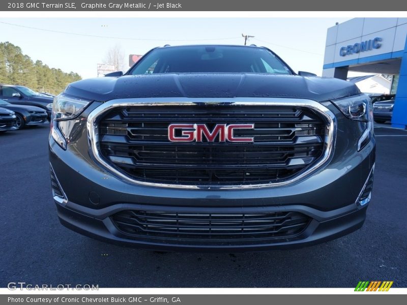 Graphite Gray Metallic / ­Jet Black 2018 GMC Terrain SLE