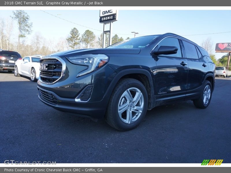 Graphite Gray Metallic / ­Jet Black 2018 GMC Terrain SLE