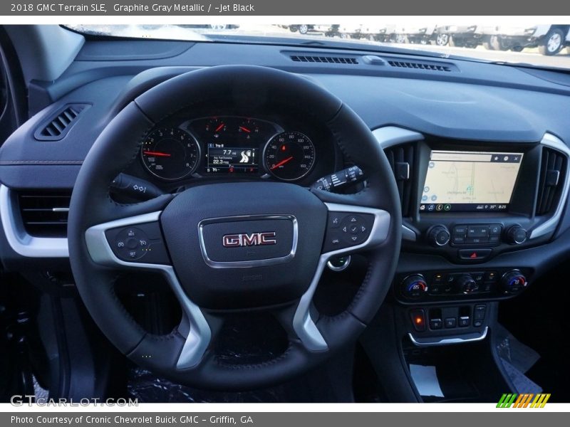 Graphite Gray Metallic / ­Jet Black 2018 GMC Terrain SLE