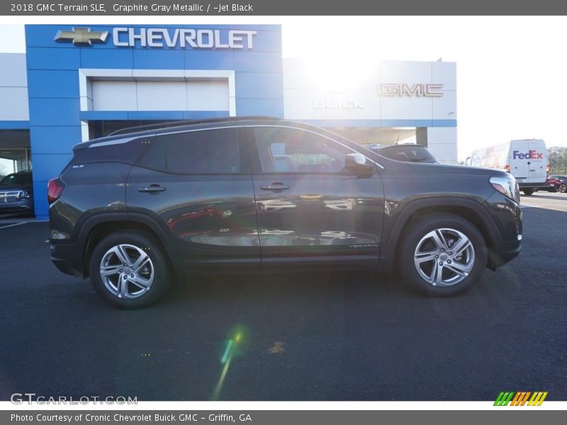 Graphite Gray Metallic / ­Jet Black 2018 GMC Terrain SLE
