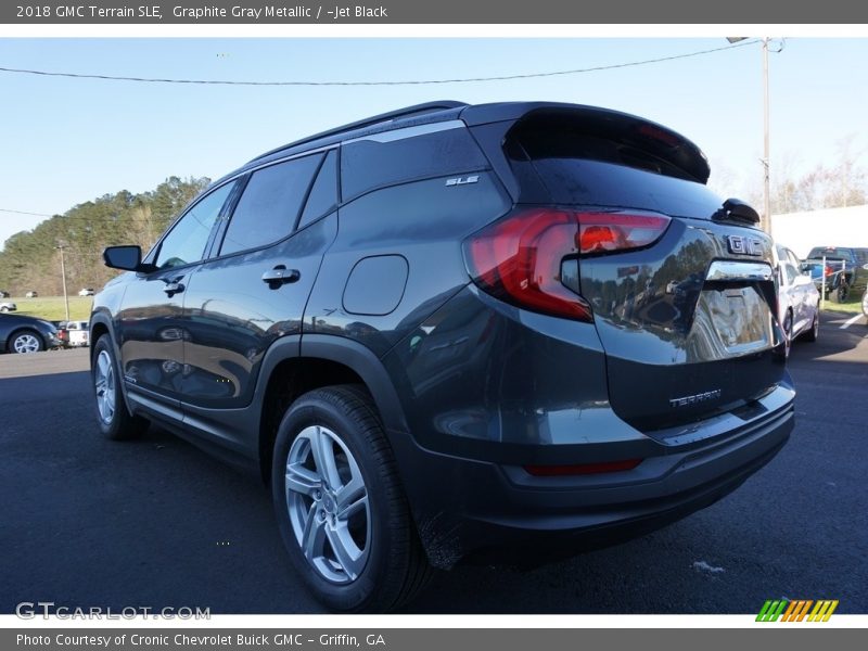 Graphite Gray Metallic / ­Jet Black 2018 GMC Terrain SLE