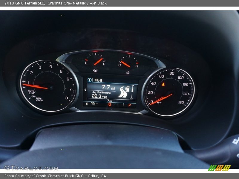 Graphite Gray Metallic / ­Jet Black 2018 GMC Terrain SLE
