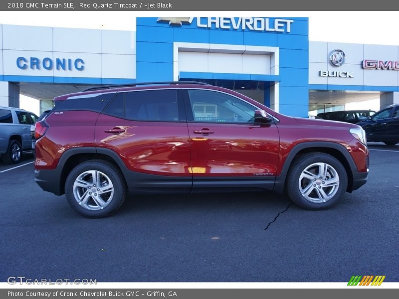 Red Quartz Tintcoat / ­Jet Black 2018 GMC Terrain SLE