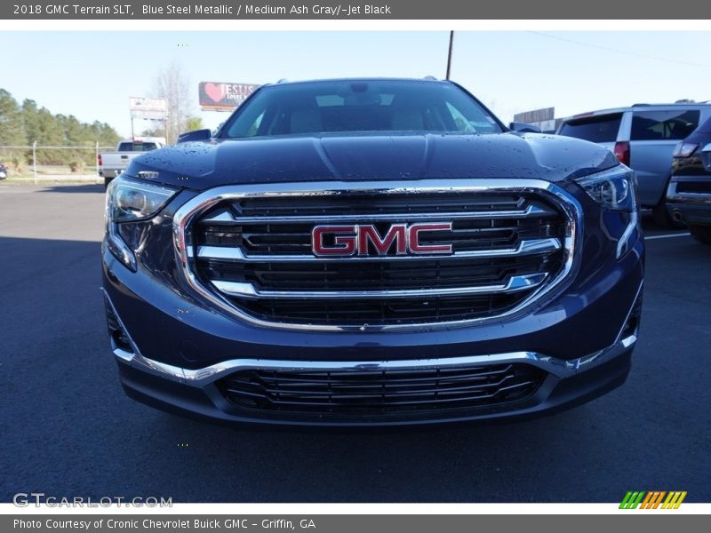 Blue Steel Metallic / Medium Ash Gray/­Jet Black 2018 GMC Terrain SLT