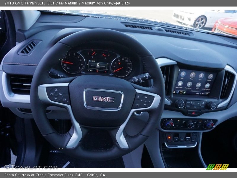 Blue Steel Metallic / Medium Ash Gray/­Jet Black 2018 GMC Terrain SLT