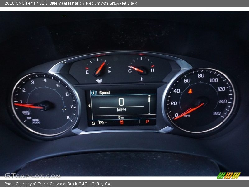 Blue Steel Metallic / Medium Ash Gray/­Jet Black 2018 GMC Terrain SLT