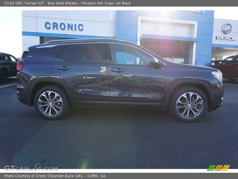 Blue Steel Metallic / Medium Ash Gray/­Jet Black 2018 GMC Terrain SLT