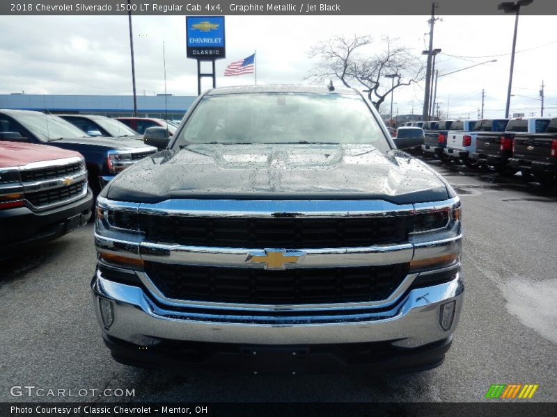 Graphite Metallic / Jet Black 2018 Chevrolet Silverado 1500 LT Regular Cab 4x4