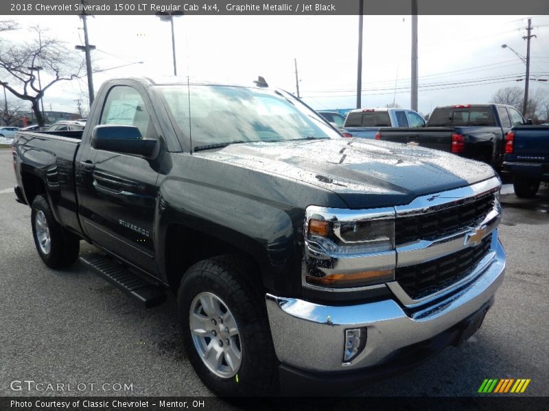 Graphite Metallic / Jet Black 2018 Chevrolet Silverado 1500 LT Regular Cab 4x4