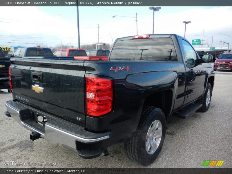 Graphite Metallic / Jet Black 2018 Chevrolet Silverado 1500 LT Regular Cab 4x4