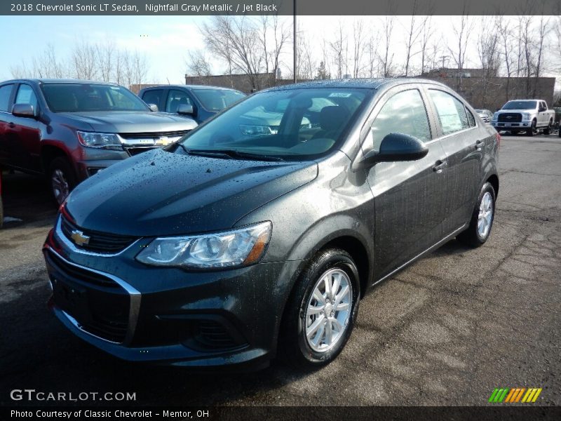 Nightfall Gray Metallic / Jet Black 2018 Chevrolet Sonic LT Sedan