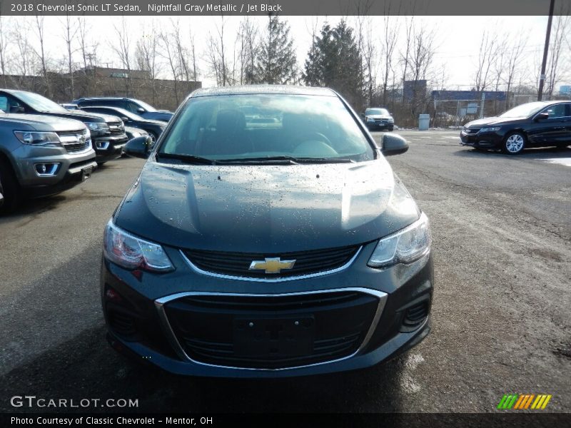 Nightfall Gray Metallic / Jet Black 2018 Chevrolet Sonic LT Sedan