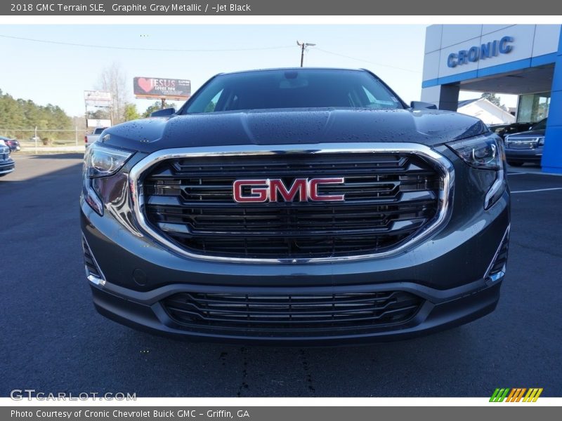 Graphite Gray Metallic / ­Jet Black 2018 GMC Terrain SLE