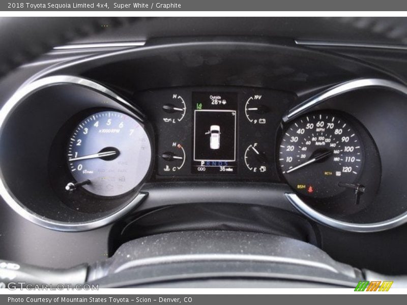 Super White / Graphite 2018 Toyota Sequoia Limited 4x4
