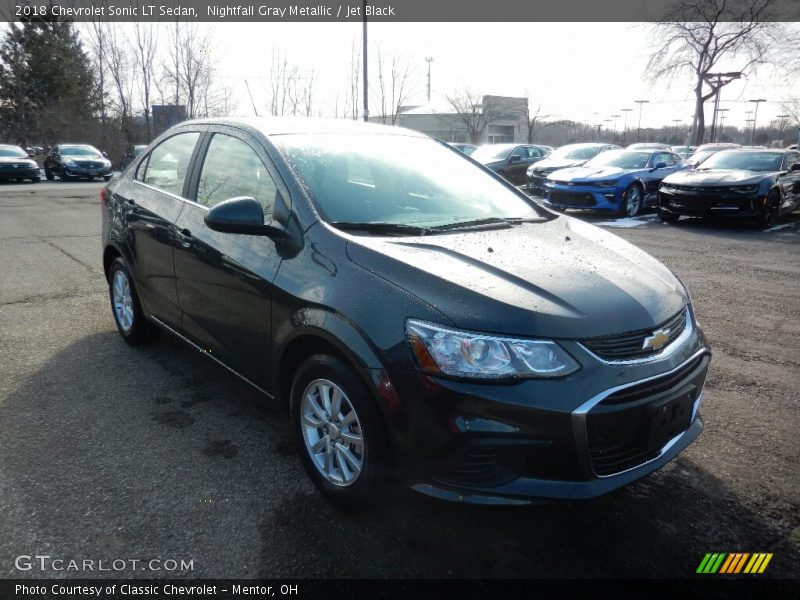 Nightfall Gray Metallic / Jet Black 2018 Chevrolet Sonic LT Sedan