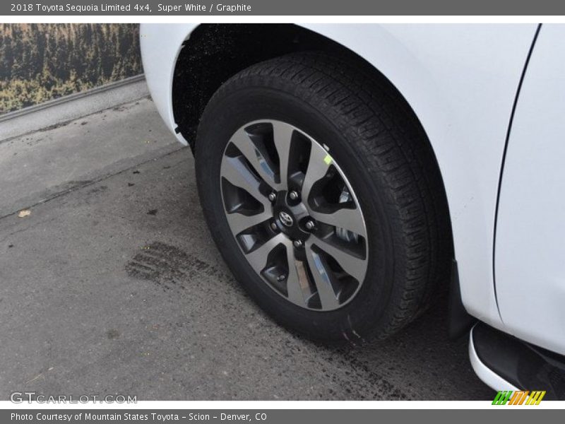 Super White / Graphite 2018 Toyota Sequoia Limited 4x4