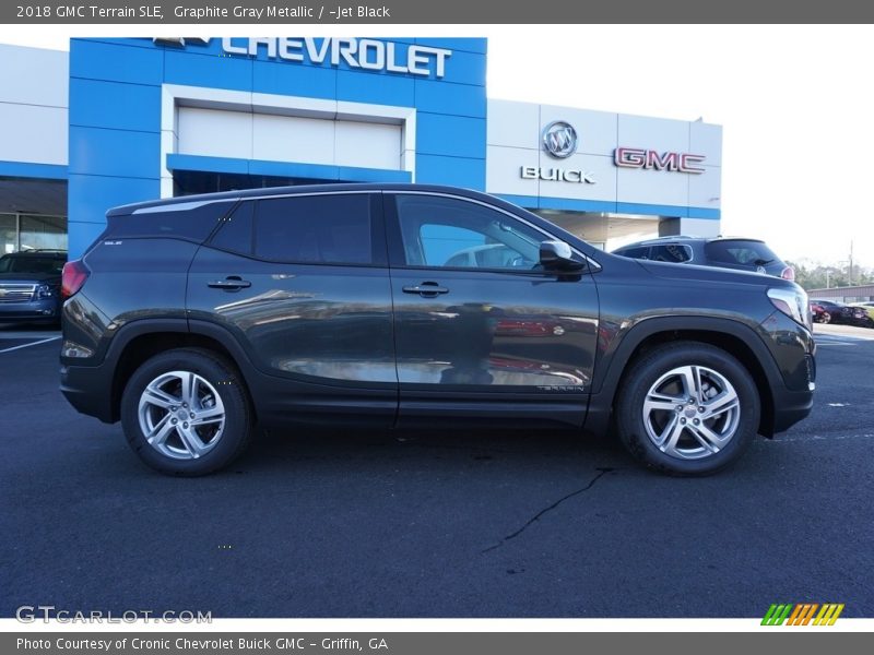 Graphite Gray Metallic / ­Jet Black 2018 GMC Terrain SLE