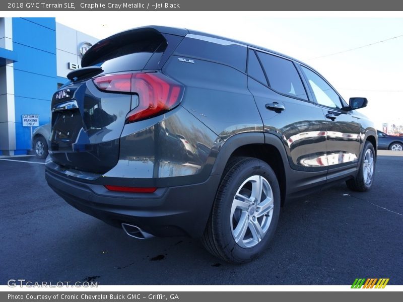 Graphite Gray Metallic / ­Jet Black 2018 GMC Terrain SLE