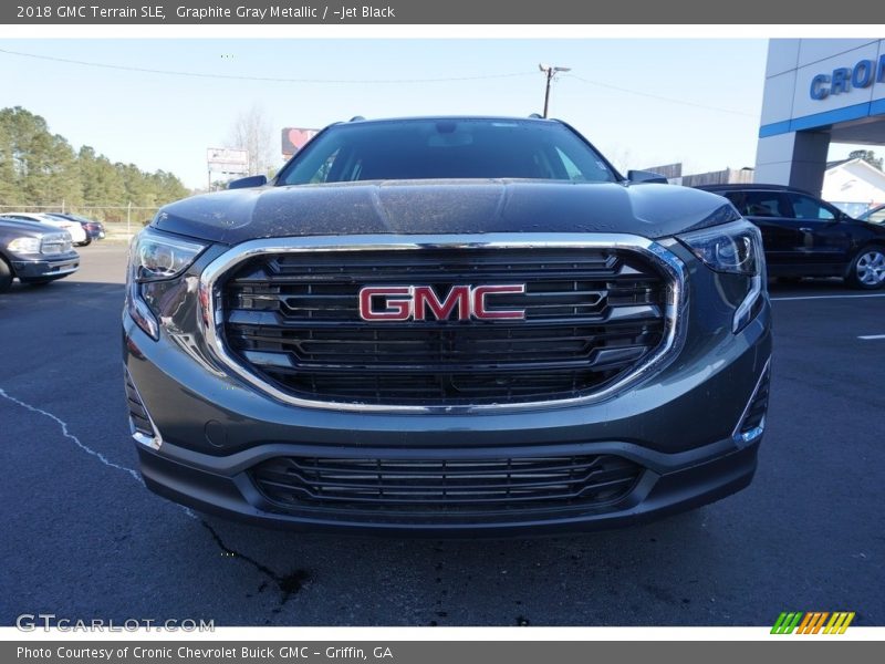 Graphite Gray Metallic / ­Jet Black 2018 GMC Terrain SLE