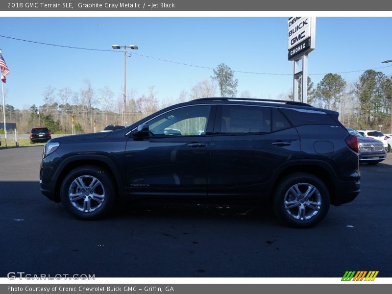 Graphite Gray Metallic / ­Jet Black 2018 GMC Terrain SLE