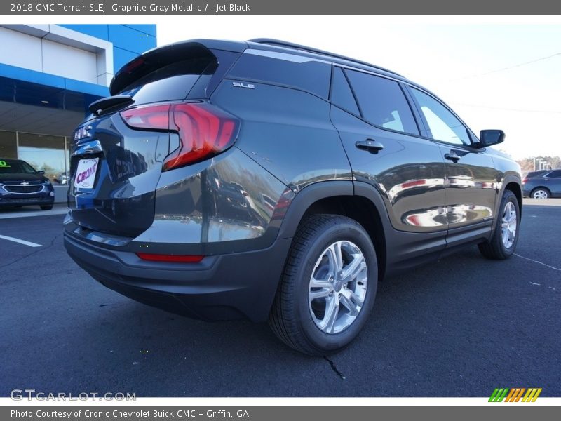 Graphite Gray Metallic / ­Jet Black 2018 GMC Terrain SLE
