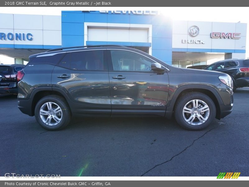 Graphite Gray Metallic / ­Jet Black 2018 GMC Terrain SLE