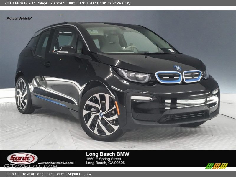 Fluid Black / Mega Carum Spice Grey 2018 BMW i3 with Range Extender