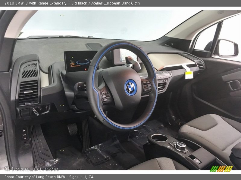 Fluid Black / Atelier European Dark Cloth 2018 BMW i3 with Range Extender