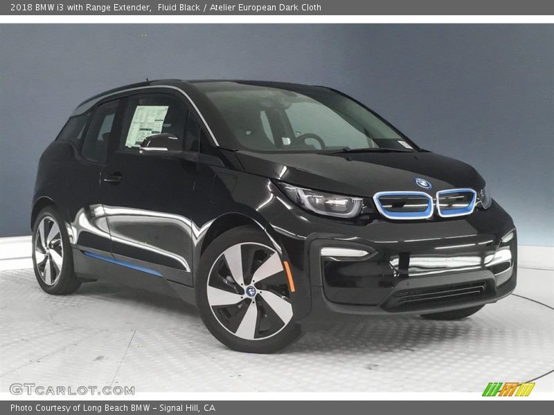 Fluid Black / Atelier European Dark Cloth 2018 BMW i3 with Range Extender