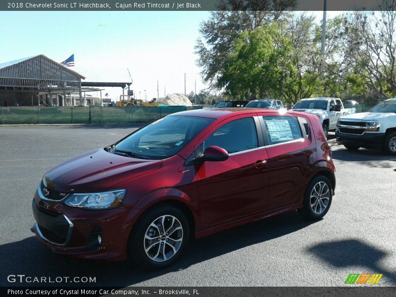 Cajun Red Tintcoat / Jet Black 2018 Chevrolet Sonic LT Hatchback