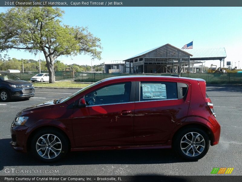 Cajun Red Tintcoat / Jet Black 2018 Chevrolet Sonic LT Hatchback