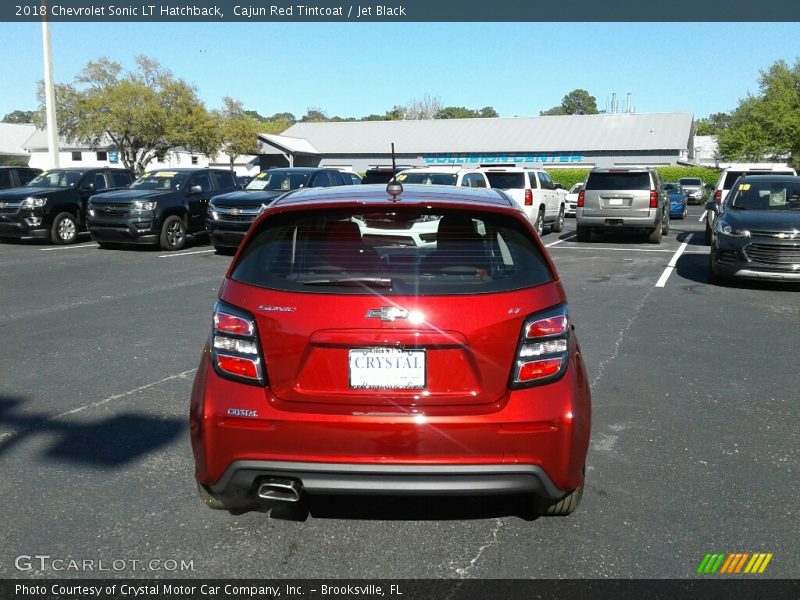 Cajun Red Tintcoat / Jet Black 2018 Chevrolet Sonic LT Hatchback