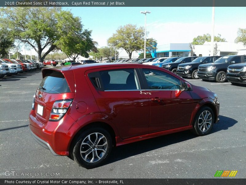 Cajun Red Tintcoat / Jet Black 2018 Chevrolet Sonic LT Hatchback
