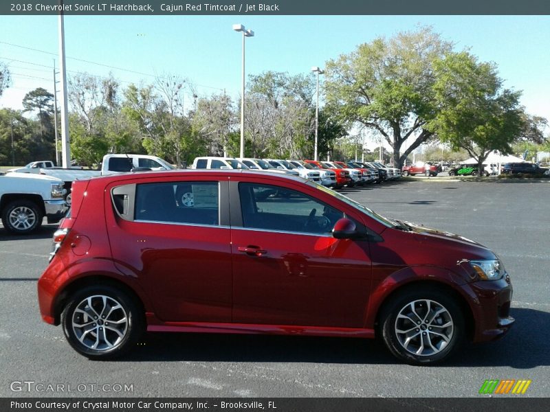 Cajun Red Tintcoat / Jet Black 2018 Chevrolet Sonic LT Hatchback