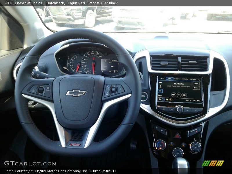 Cajun Red Tintcoat / Jet Black 2018 Chevrolet Sonic LT Hatchback
