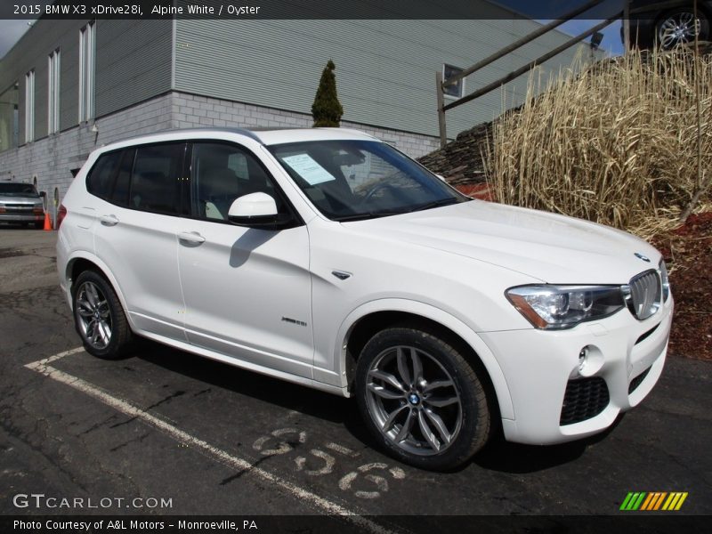 Alpine White / Oyster 2015 BMW X3 xDrive28i