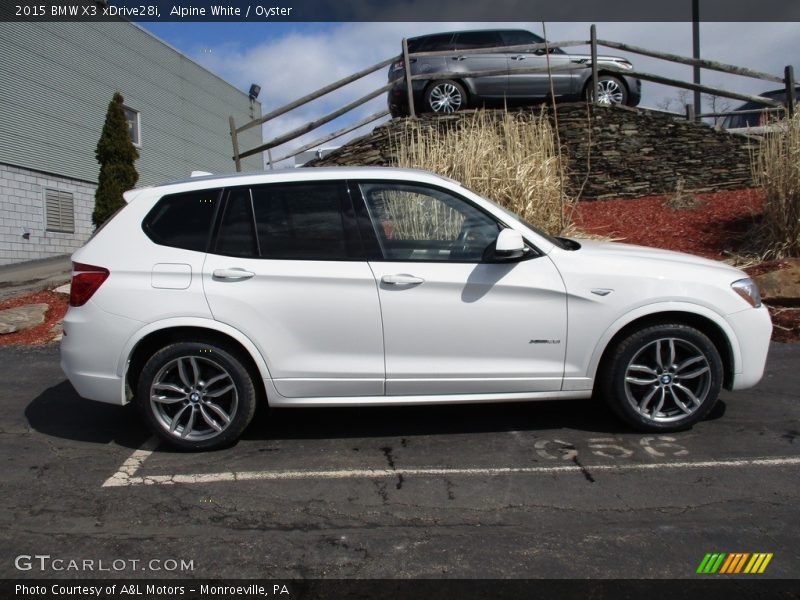 Alpine White / Oyster 2015 BMW X3 xDrive28i