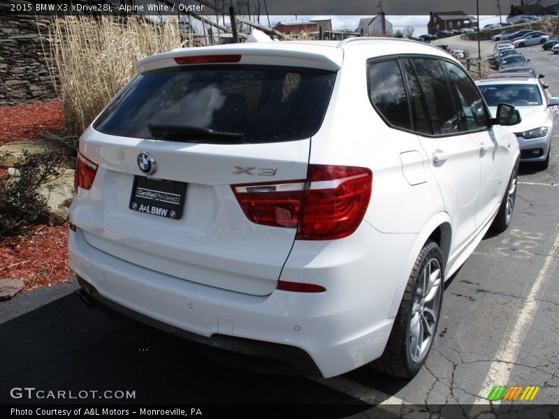 Alpine White / Oyster 2015 BMW X3 xDrive28i