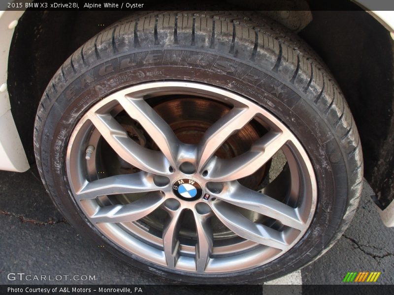Alpine White / Oyster 2015 BMW X3 xDrive28i
