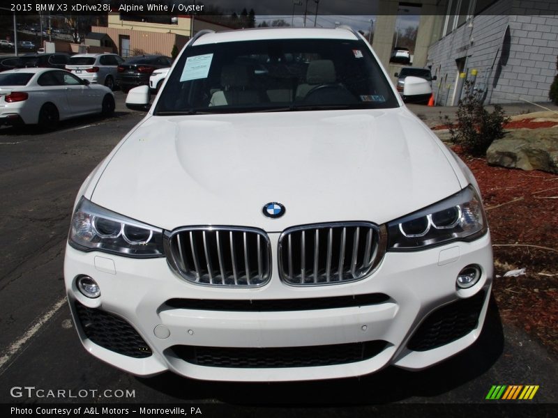 Alpine White / Oyster 2015 BMW X3 xDrive28i