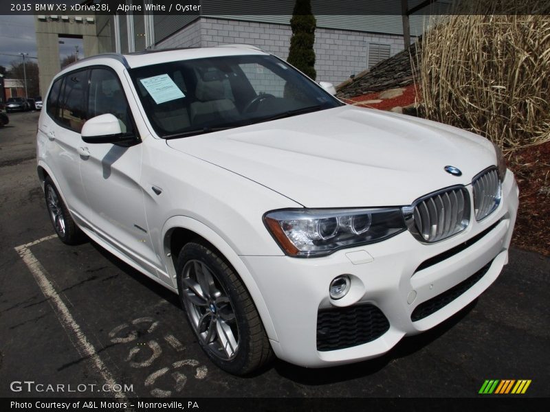 Alpine White / Oyster 2015 BMW X3 xDrive28i