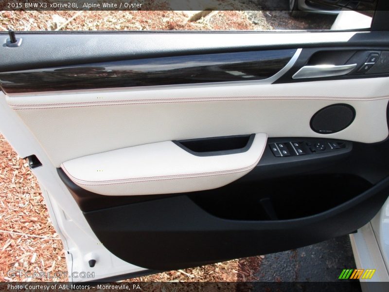 Alpine White / Oyster 2015 BMW X3 xDrive28i