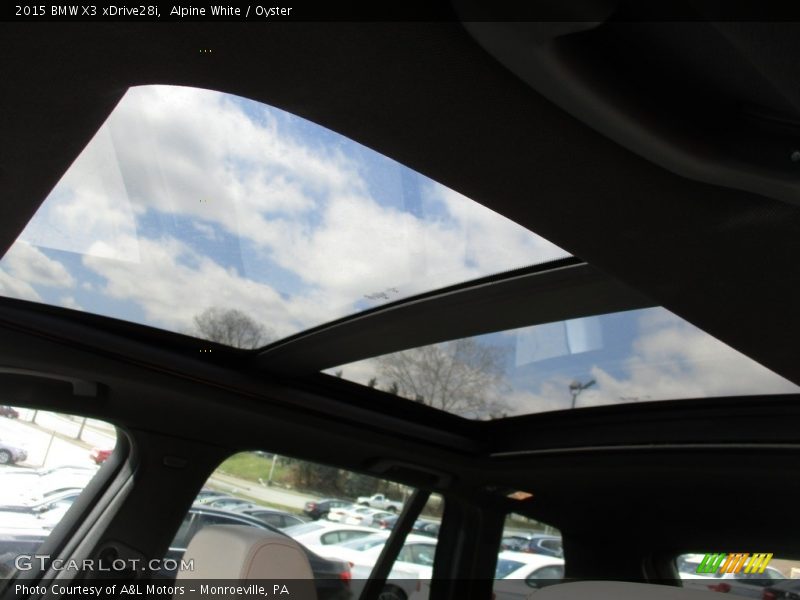 Alpine White / Oyster 2015 BMW X3 xDrive28i