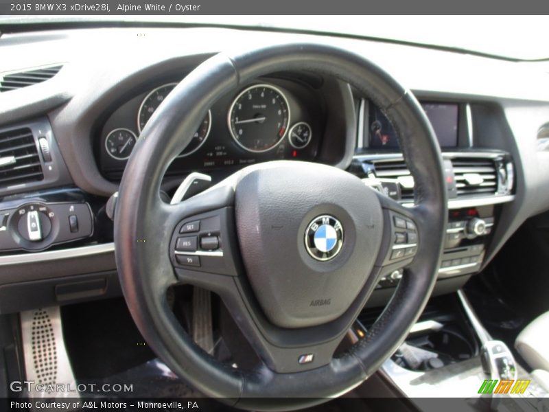 Alpine White / Oyster 2015 BMW X3 xDrive28i