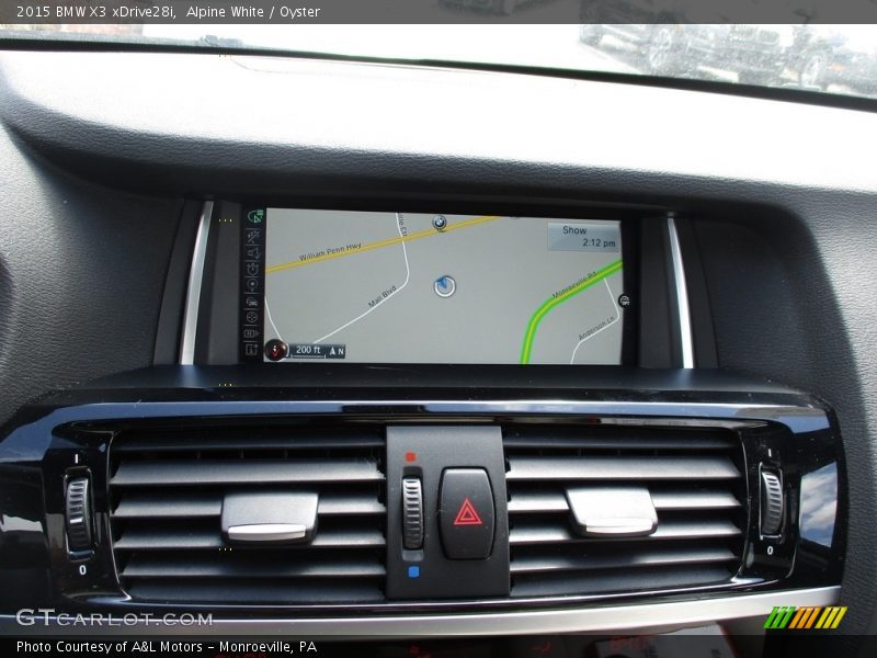 Alpine White / Oyster 2015 BMW X3 xDrive28i